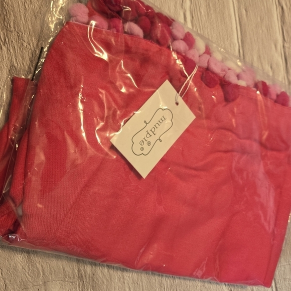 Mud Pie pink pom pom sarong beach cover up - Picture 7 of 8